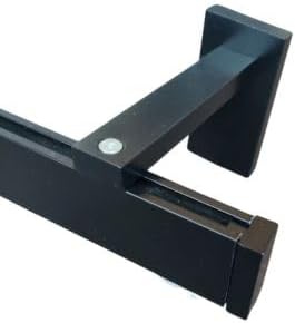 binario per tenda in alluminio sistema a onda a parete nero 1 Binario per Tenda in Alluminio Sistema a Onda a Parete Nero