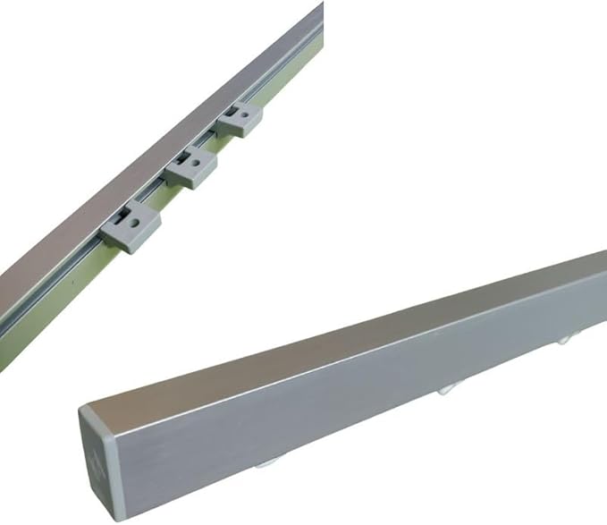 binario per tenda in alluminio sistema a onda a soffitto 1 Binario per Tenda in Alluminio Sistema a Onda a Soffitto