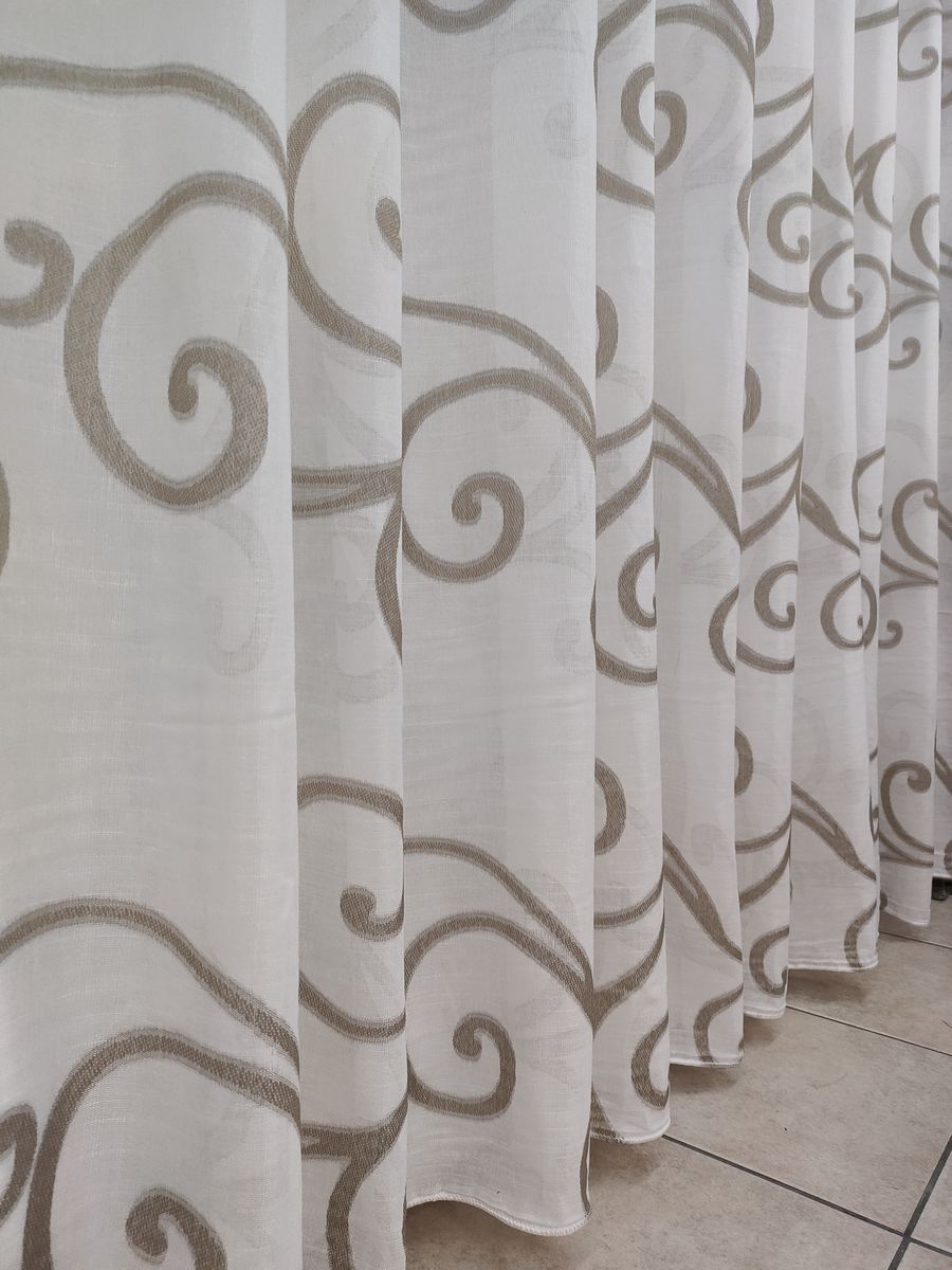 tenda a metro effetto lino tortora 15 Tenda a Metro effetto lino Tortora - immagine 15