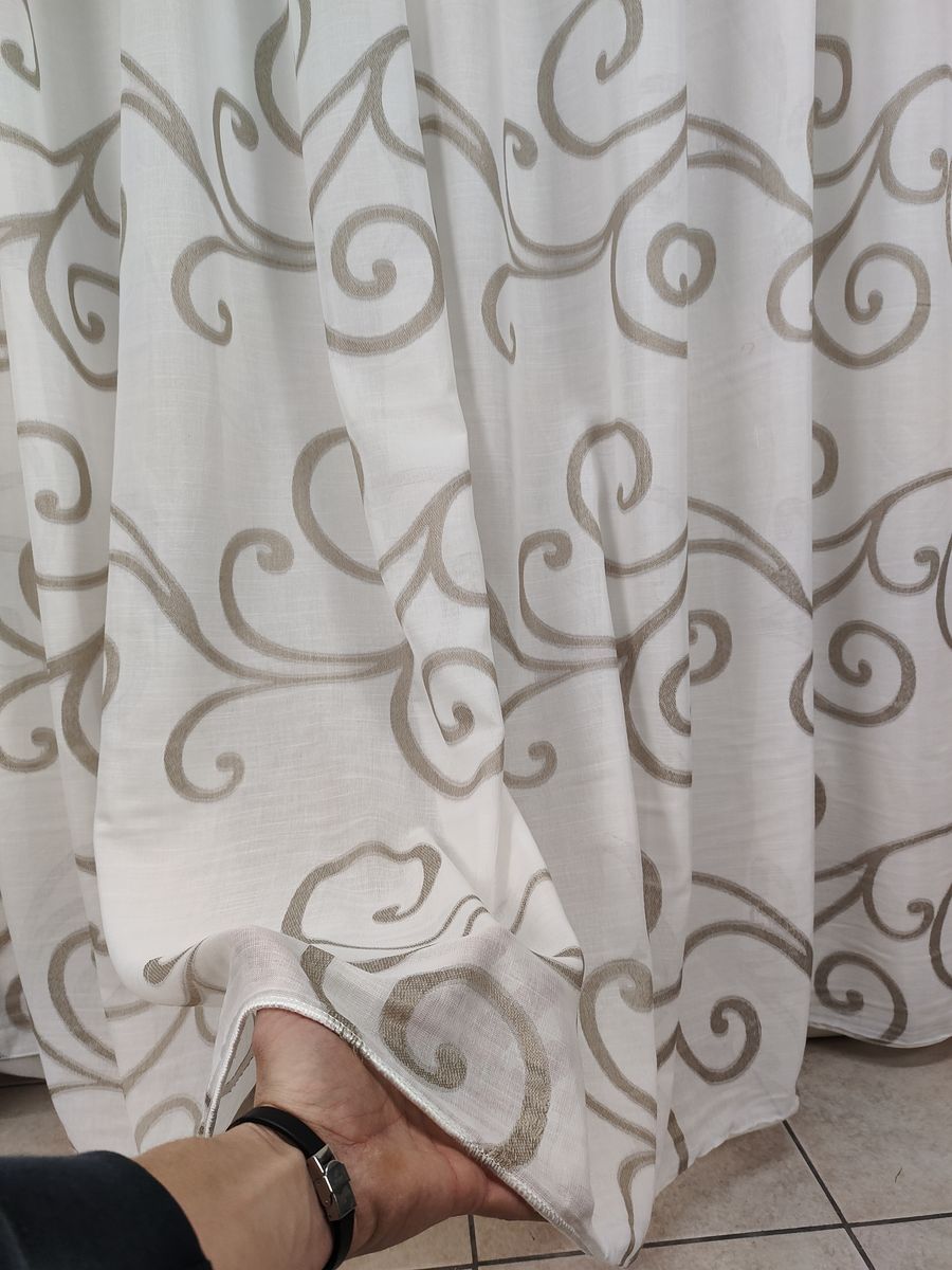 tenda a metro effetto lino tortora 6 Tenda a Metro effetto lino Tortora - immagine 6