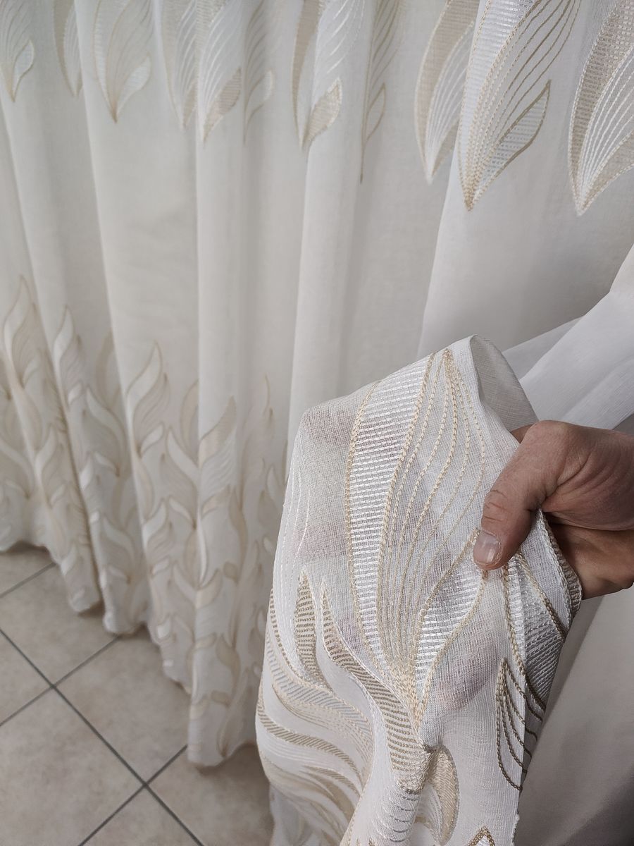 tenda a metro effetto lino oro 4 Tenda a Metro effetto lino Oro - immagine 4