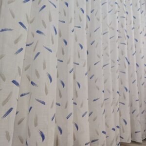 Tenda a Metro effetto lino blu