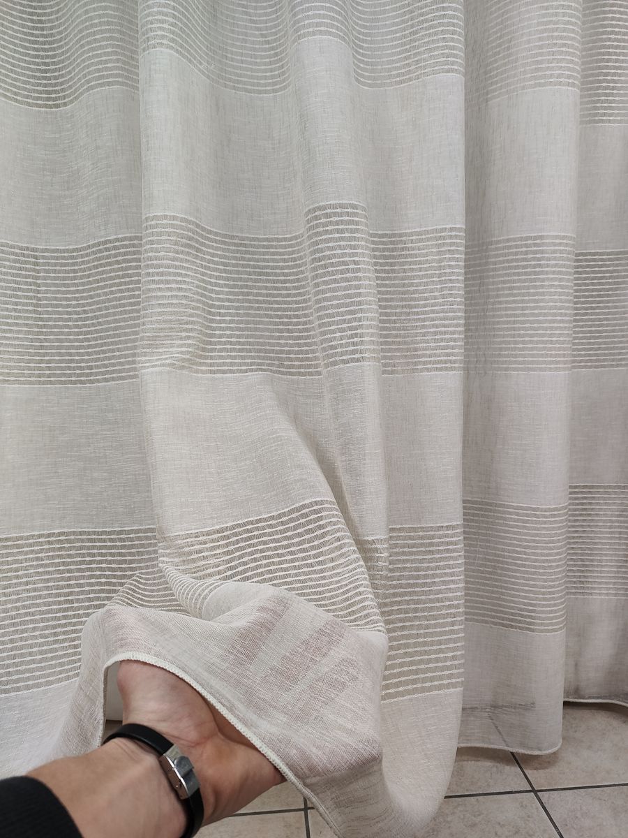 tenda a metro effetto lino tortora 6 Tenda a Metro effetto lino Tortora - immagine 6