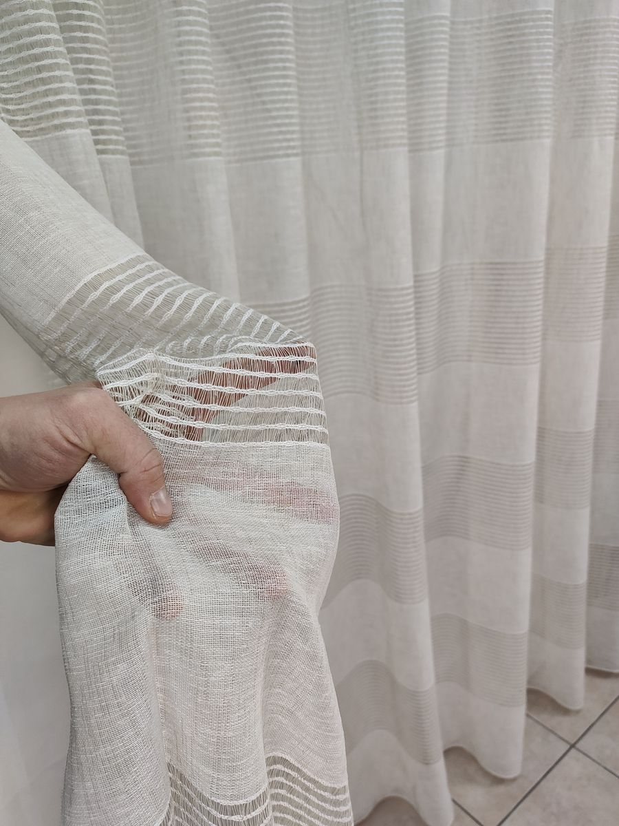 tenda a metro effetto lino tortora 4 Tenda a Metro effetto lino Tortora - immagine 4