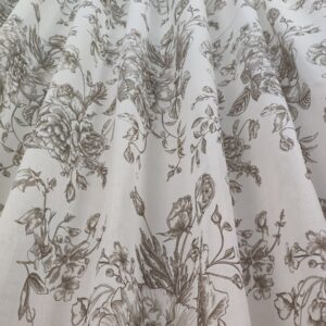 Tenda a Metro effetto lino Tortora h320