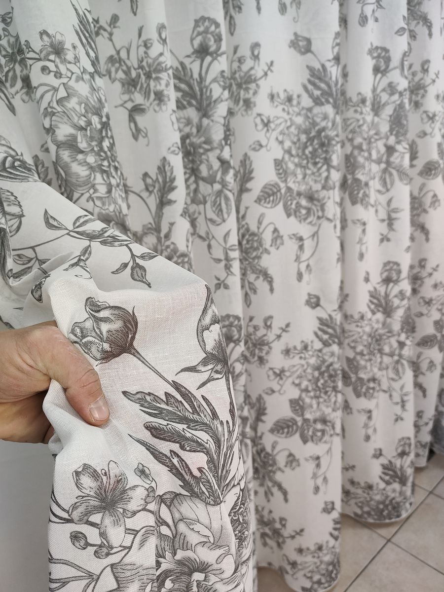 tenda a metro effetto lino grigio h320 4 Tenda a Metro effetto lino Grigio h320 - immagine 4