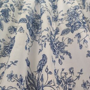 Tenda a Metro effetto lino Blu h320