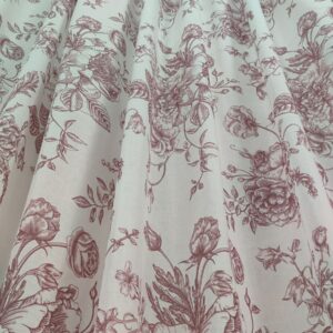 Tenda a Metro effetto lino Rosa h320