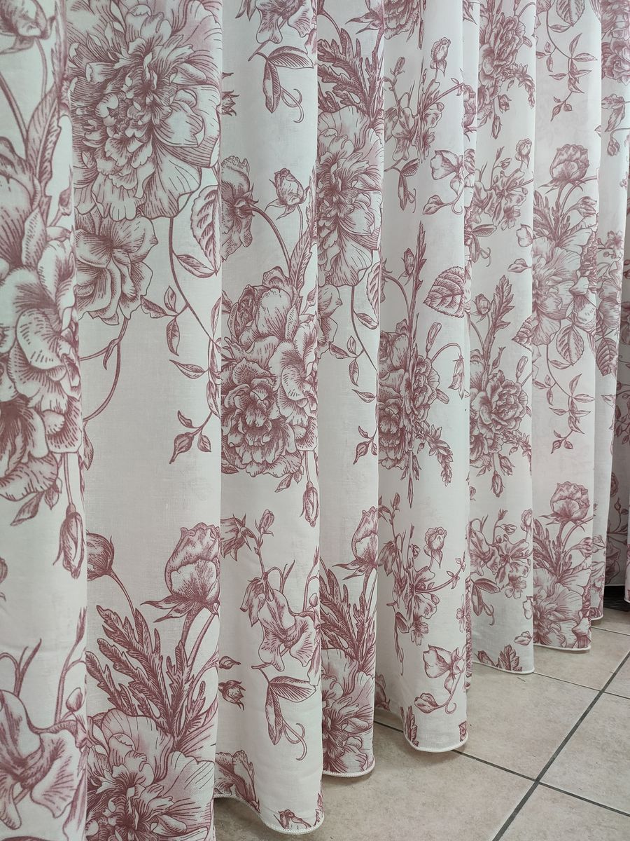 tenda a metro effetto lino rosa h320 5 Tenda a Metro effetto lino Rosa h320 - immagine 5