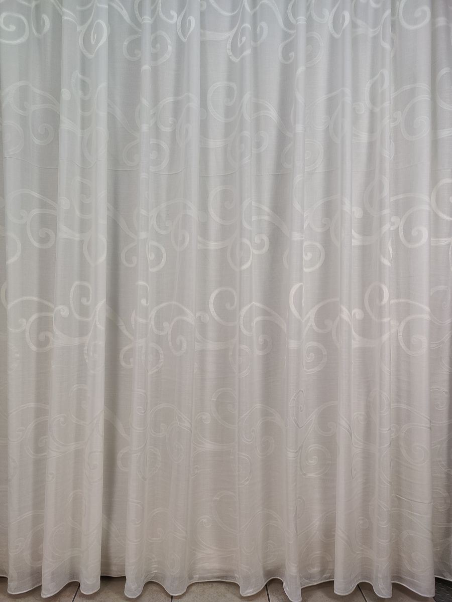 tenda a metro effetto lino bianco 12 Tenda a Metro effetto lino Bianco - immagine 12