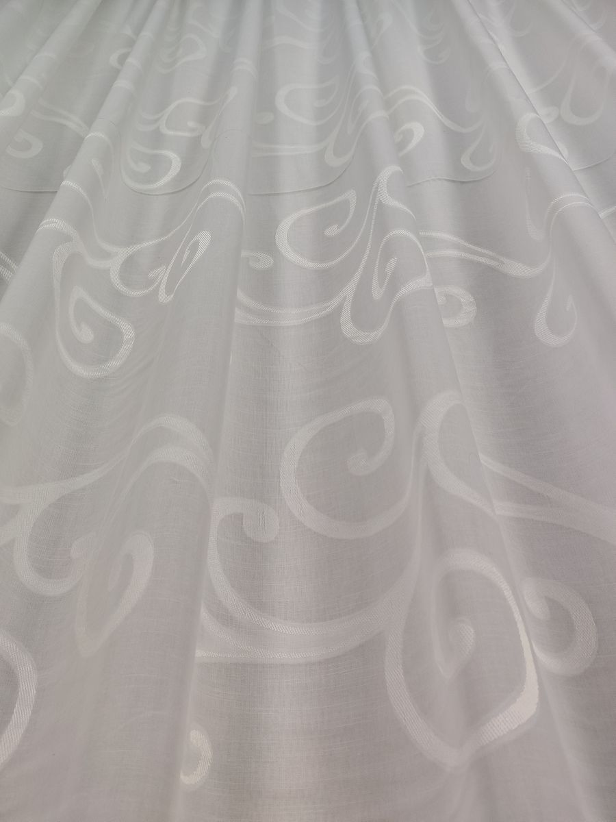 tenda a metro effetto lino bianco 13 Tenda a Metro effetto lino Bianco - immagine 13