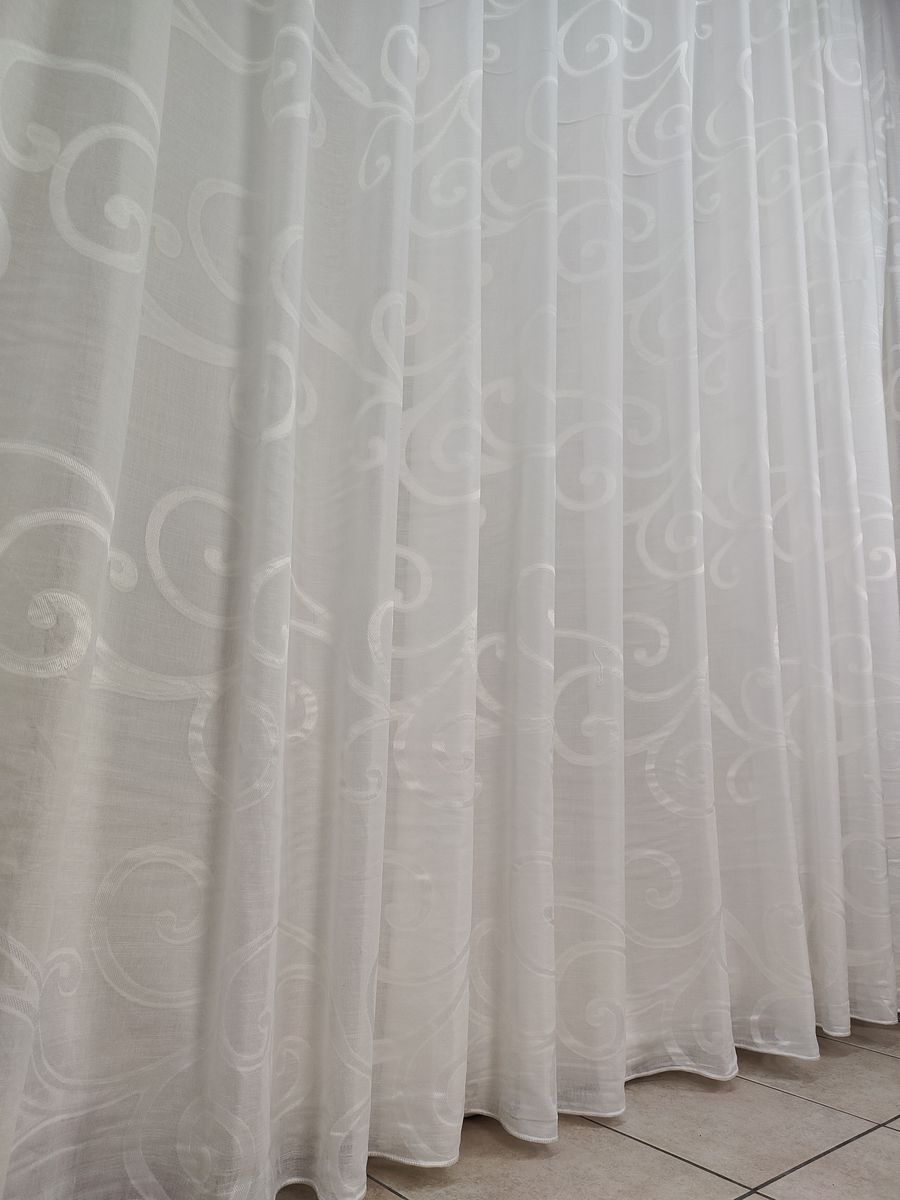 tenda a metro effetto lino bianco 14 Tenda a Metro effetto lino Bianco - immagine 14