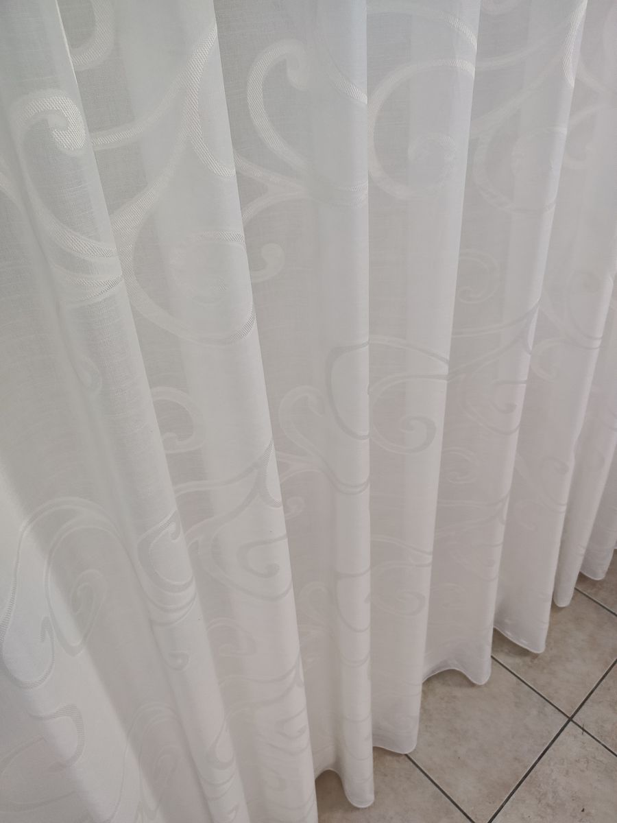 tenda a metro effetto lino bianco 17 Tenda a Metro effetto lino Bianco - immagine 17