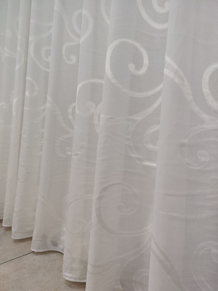 tenda a metro effetto lino bianco 9 Tenda a Metro effetto lino Bianco - immagine 9