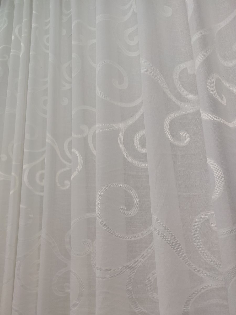 tenda a metro effetto lino bianco 8 Tenda a Metro effetto lino Bianco - immagine 8