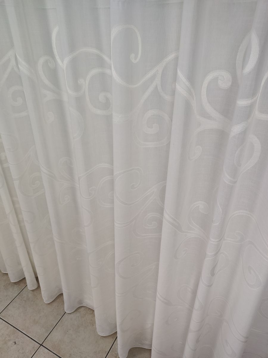 tenda a metro effetto lino bianco 7 Tenda a Metro effetto lino Bianco - immagine 7