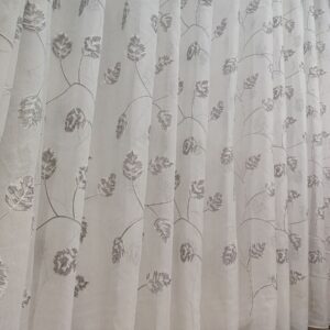 Tenda a Metro effetto lino Grigio