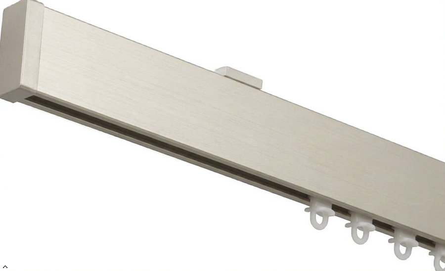 binario per tenda in alluminio sistema a onda a soffitto beige 1 beige1 risultato