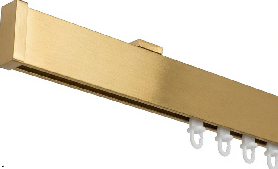 binario per tenda in alluminio sistema a onda a soffitto oro 1 oro risultato