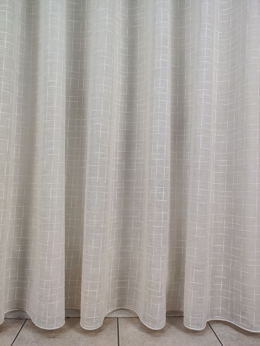 tenda a metro in bouclè effetto lino beige 12 Tenda a Metro in Bouclè Effetto Lino Beige - immagine 12