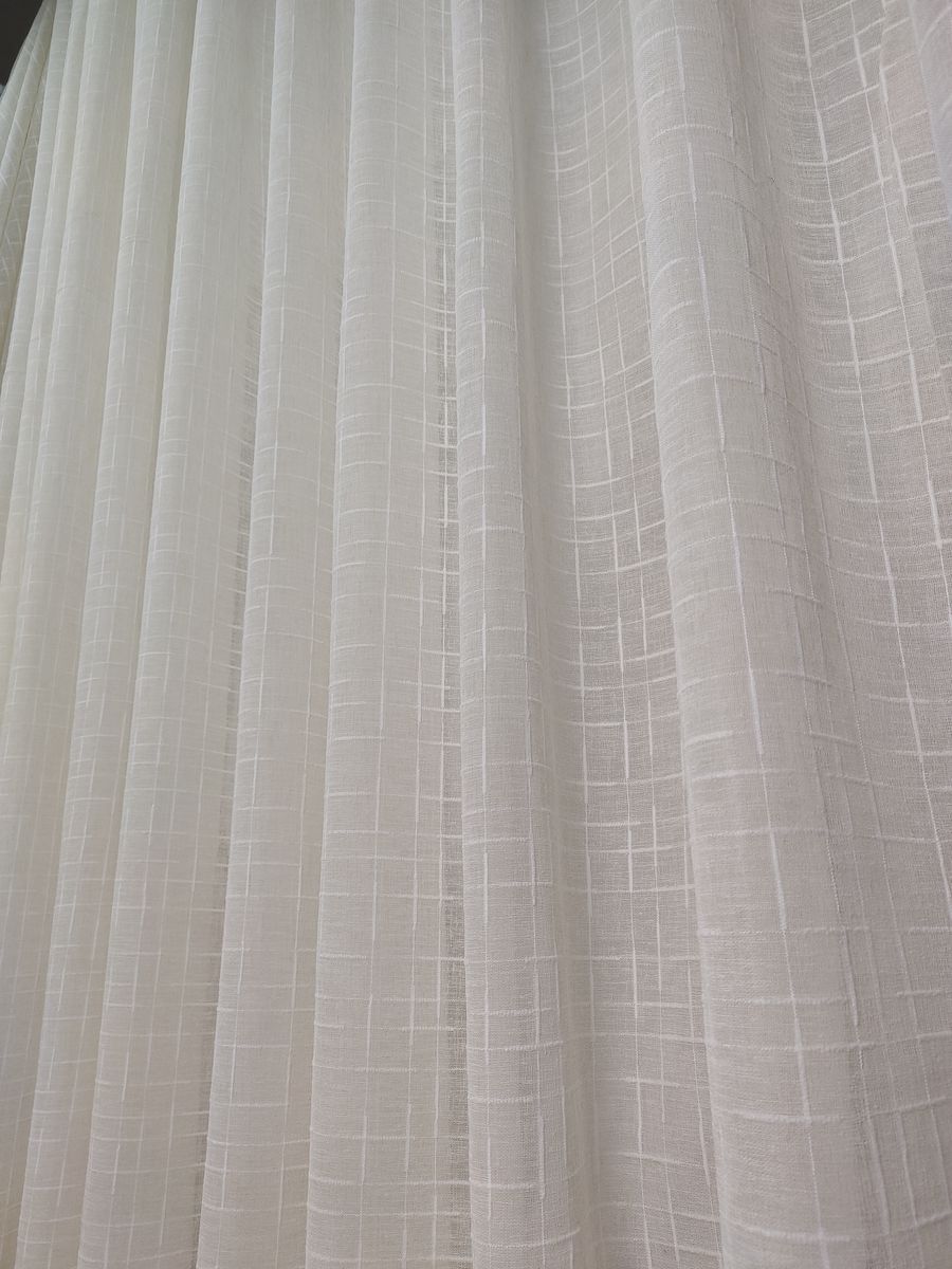 tenda a metro in bouclè effetto lino beige 8 Tenda a Metro in Bouclè Effetto Lino Beige - immagine 8