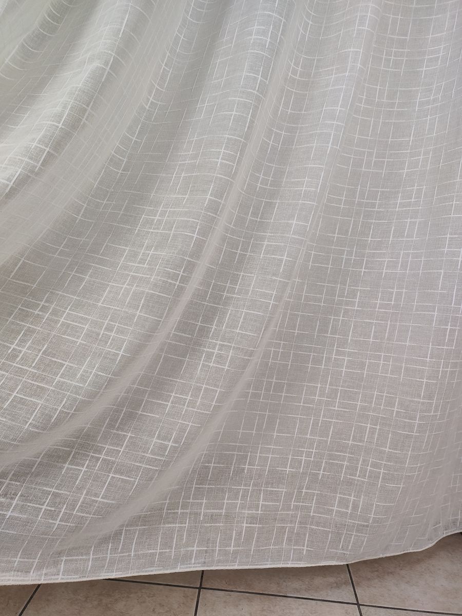 tenda a metro in bouclè effetto lino beige 5 Tenda a Metro in Bouclè Effetto Lino Beige - immagine 5