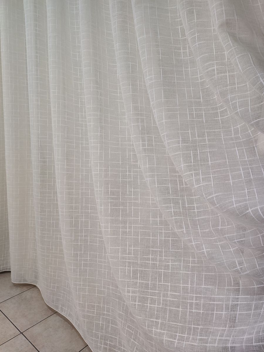 tenda a metro in bouclè effetto lino beige 3 Tenda a Metro in Bouclè Effetto Lino Beige - immagine 3