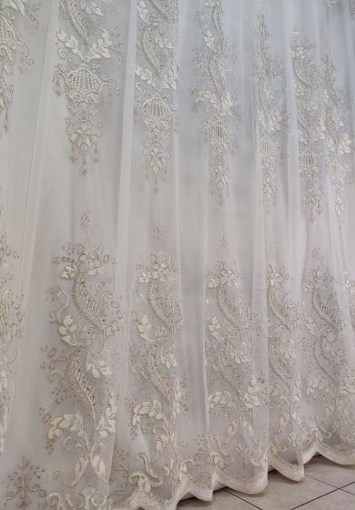 Tenda a Metro in Tulle con Base Orlata Altezza 3 Metri Rosa