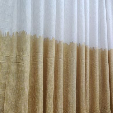 Tenda a Metro in Bouclè Effetto Lino Giallo