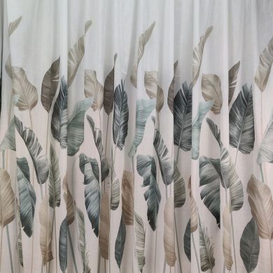 Tenda a Metro in Bouclè Effetto Lino Verde