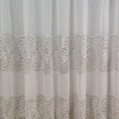 Tenda a Metro in Bouclè Effetto Lino Balza Beige