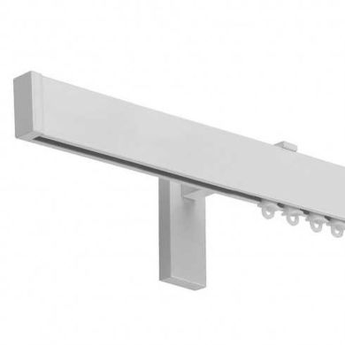 Binario per Tenda in Alluminio Sistema a Onda a Parete Grigio Satinato