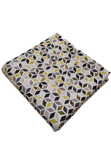 Tappezzeria in Cotone Stampato 280 cm x 280 cm Giallo