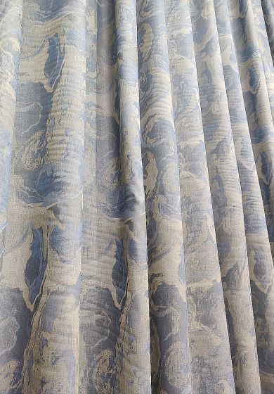 tenda a metro in bouclè effetto lino grigio 3 Tenda a Metro in Bouclè Effetto Lino