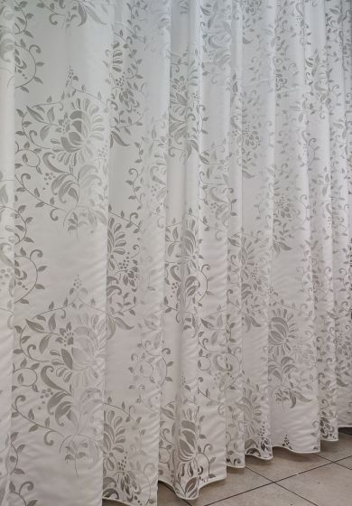 Tenda a Metro in Devorè Base Piombata Bianco