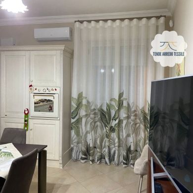 Tenda a Metro in Bouclè Effetto Lino