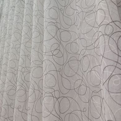 Tenda a Metro in Bouclè Effetto Lino Grigio