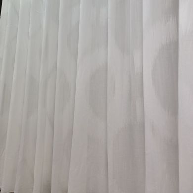 Tenda a Metro in Bouclè Effetto Lino Bianco