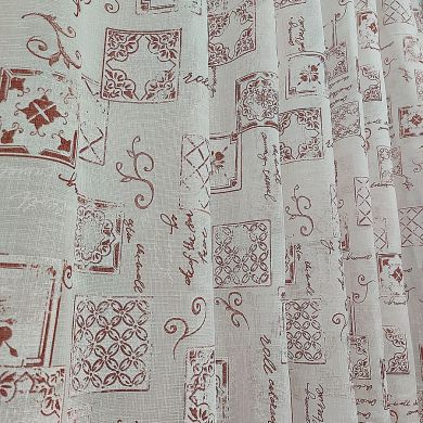 Tenda a Metro in Bouclè Effetto Lino Maiolica