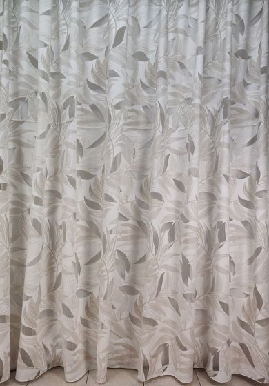 tenda a metro in bouclè effetto lino naturale 10 Tenda a Metro in Devorè Altezza 3 Metri Beige