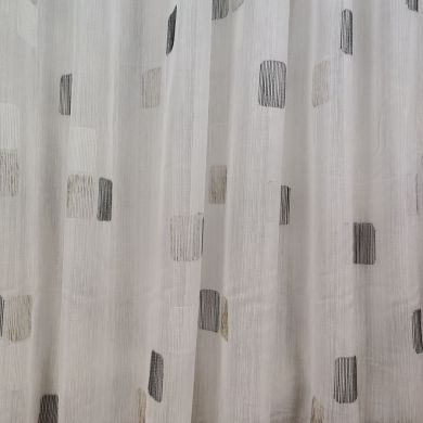 Tenda a Metro in Bouclè Effetto Lino grigio