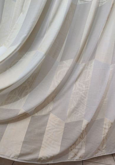 tenda a metro in bouclè effetto lino blu 4 Tenda a Metro in Bouclè Effetto Lino Beige h310