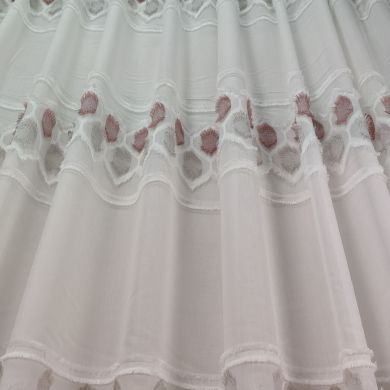 Tenda a Metro in Bouclè Effetto Lino Rosa