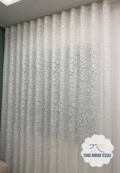 Tenda a Metro in Devorè Bianco