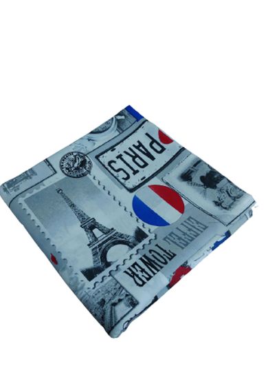 tappezzeria in cotone stampato 280 cm x 280 cm rosa 5 Tappezzeria in Cotone Stampato 280 cm x 280 cm Parigi Grigio