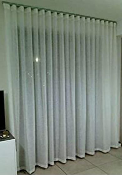 Tenda a Metro in Bouclè Effetto Lino con base Piombata Altezza 3 Metri