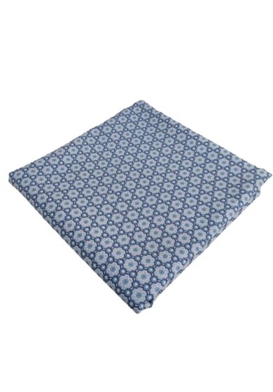 Tappezzeria in Cotone Stampato 280 cm x 280 cm Blu Azzurro