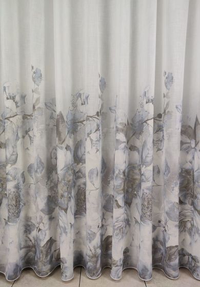 Tenda a Metro in Bouclè Effetto Lino carta da Zucchero