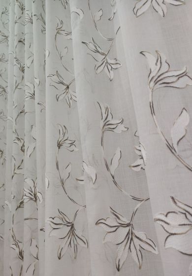 Tenda a Metro in Bouclè Effetto Lino Tortora