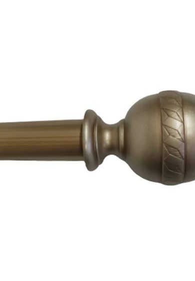 Bastone per Tenda in Legno Rifinito a Mano Sistema a Corda Largo 2 Metri Completo di Staffe e 20 Anelli Artigianale Diametro Bastone 35 mm